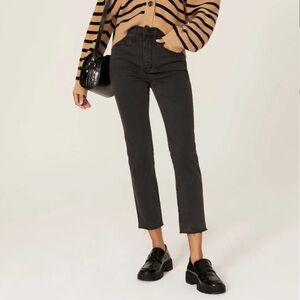 Madewell Black Stovepipe Jeans